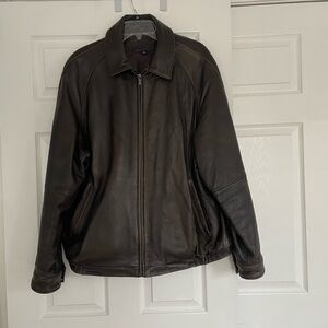 Men's Brandini vintage Brown Leather Jacket